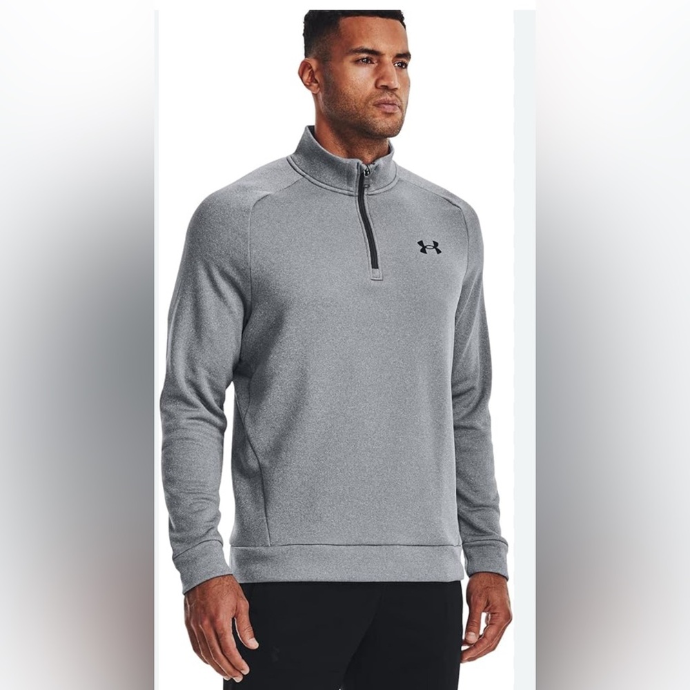 Under Armour Gray Lightweight Shirt Jacket with Mock Neck